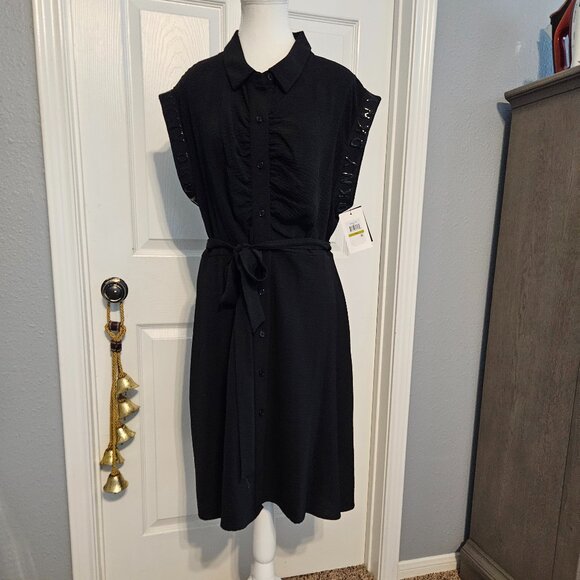 DKNY Black Dress Size 14 - Picture 1 of 10